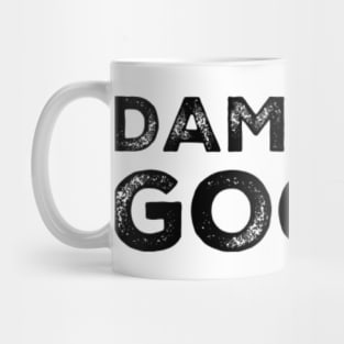 Damaged Goods. Funny Typography Quote Design. Mug